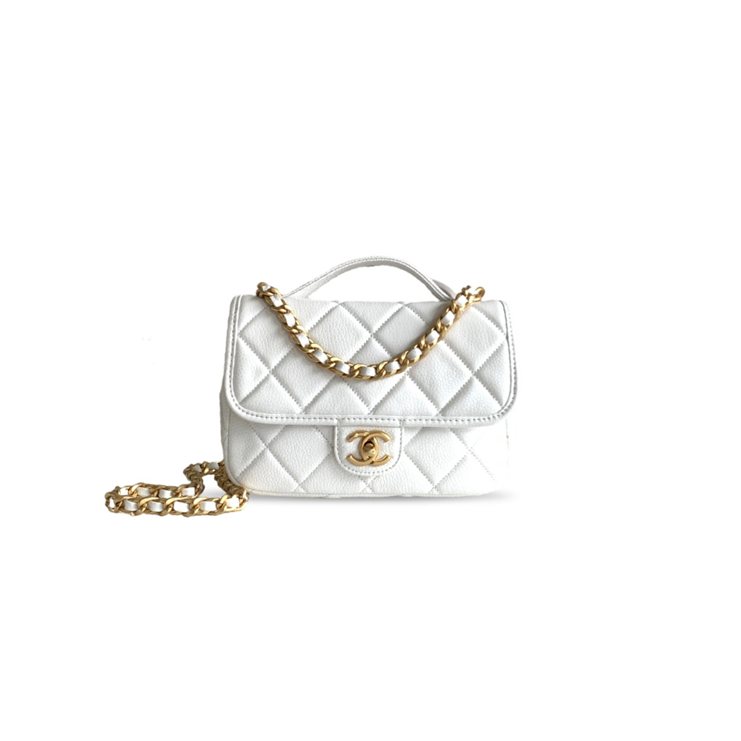 CHANEL MASTER GRAINED SHINY CALFSKIN & GOLD-TONE METAL BACKPACK AP5347 (24*18*6cm)
